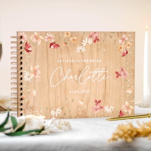 Custom Letters To The Bride Book, Hen Do Scrapbook, Bride Wedding Guest Book Keepsake Gift, Personalised Bachelorette Bridal Shower Album image 5