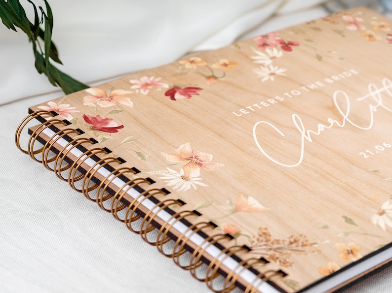 Custom Letters To The Bride Book, Hen Do Scrapbook, Bride Wedding Guest Book Keepsake Gift, Personalised Bachelorette Bridal Shower Album image 6
