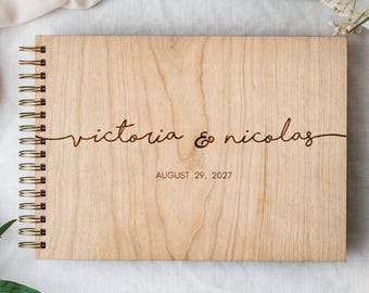 Rustic Wedding Guest Book, Wedding Gifts for Couple, Guest Book Alternative, Christmas Gift Newlyweds, Custom Photo Album, Farmhouse Decor