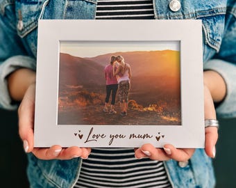 Personalised Mum Birthday Gifts Keepsake, Present For Mum Photo Frame, Mother Day Gifts, Mummy Gift From Daughter Son,  6x4 5x7