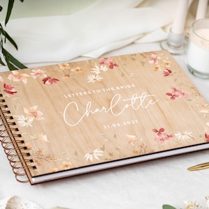 Custom Letters To The Bride Book, Hen Do Scrapbook, Bride Wedding Guest Book Keepsake Gift, Personalised Bachelorette Bridal Shower Album image 8