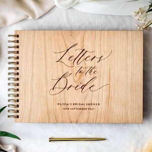 Libro de cartas a la novia, álbum de recuerdos para despedida de soltera, regalo para despedida de soltera, álbum de recortes para novia, libro personalizado para novia, regalo para la novia en su boda.