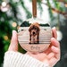 Christmas Dog Memorial Ornament Gift, Photo Ornaments, Dog Lovers Memorial Gift, Custom Pet Memorial Ornament, Personalised Tree Decorations 