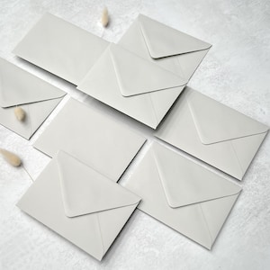 Enveloppes de luxe C6, 5x7 ou C5 en 12 couleurs différentes, Invitations de mariage, Save the Dates RSVP Envelopes, Free Foil Stickers image 8