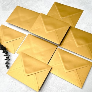 Luxury Envelopes C6, 5x7 or C5 in 12 Different Colours, Wedding Invitations Invites, Save the Dates RSVP Envelopes, Free Foil Stickers image 7