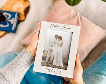 Cadeau personnalisé pour la Saint-Valentin, Cadeau de fiançailles pour couple, M. et Mme, Cadeaux personnalisés pour couple de fiançailles, Cadre photo, Cadeaux d'anniversaire