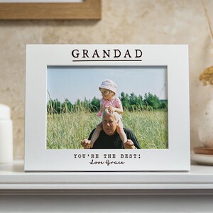 Personalised Grandad Gift From Grandkids, Birthday Photo Frame, First Christmas Gift For Grandparents, Family Keepsake For Grandma image 7
