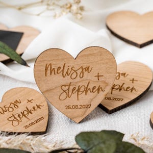 Save The Dates Magnet, Hochzeitseinladung, minimalistische Hochzeitseinladung, Herbst Winter Frühling Sommer, Einfaches Holzherz Save The Date