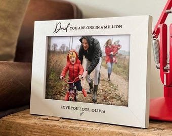 Personalisierter Papa Bilderrahmen | Bestes Geschenk für Papa Bday | Geburtstag | Vatertag - Bilderrahmen von Tochter, einzigartige Papa Geschenkidee