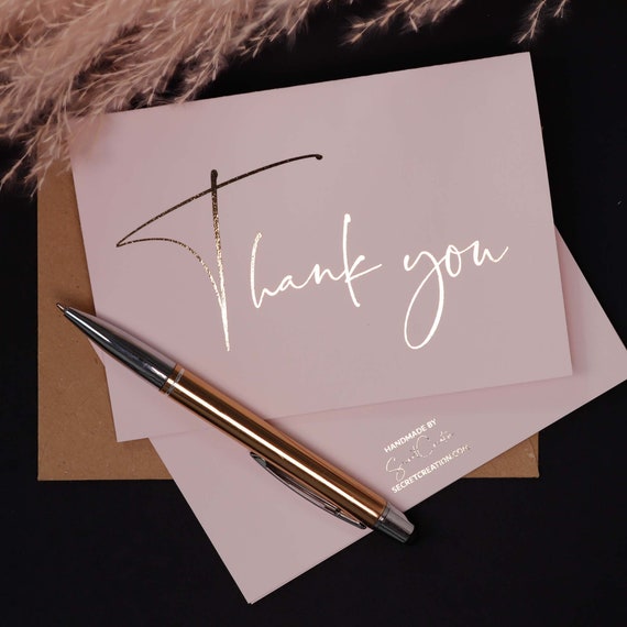 Thank You Elephant | Rose Gold Foil | Greeting Card* Thank You Elephant | Rose Gold Foil | Greeting Card*