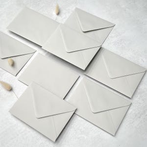 Luxury Envelopes C6, 5x7 or C5 in 12 Different Colours, Wedding Invitations Invites, Save the Dates RSVP Envelopes, Free Foil Stickers image 6