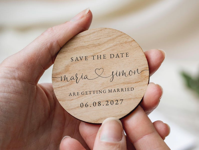 Ímãs de "Reserve a Data" com Cartões | Ímãs de "Reserve a Data" Simples para Casamento | Convites Modernos para "Reserve a Data" ou Recepção | Convites Minimalistas imagem 7