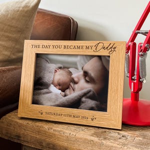 Personalisierter Bilderrahmen für Papa | Papa Geburtstagsgeschenk | Personalisierter Bilderrahmen zum Vatertag | Beste Geschenkidee für Papa, Daddy & Stepdad