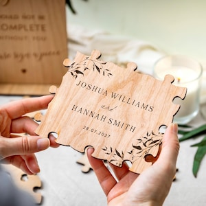 Wedding Guestbook Alternative | Custom Puzzle Guest Book, Rustic Wedding Décor, Alternative Wedding Guestbook, Wedding Sign, Gift Keepsake