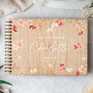 Custom Letters To The Bride Book, Hen Do Scrapbook, Bride Wedding Guest Book Keepsake Gift, Personalised Bachelorette Bridal Shower Album image 7