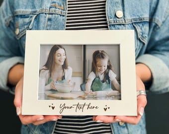 Personalized Engraved Wooden Photo Frame | Custom Gift, 4x6 5x7