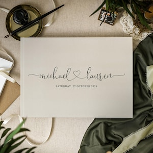 Personalized Wedding Guest Book, Wedding Scrapbook Photo Album, Custom Wedding Planner, Reception Guestbook Wedding Sign, Unique Gift Idea