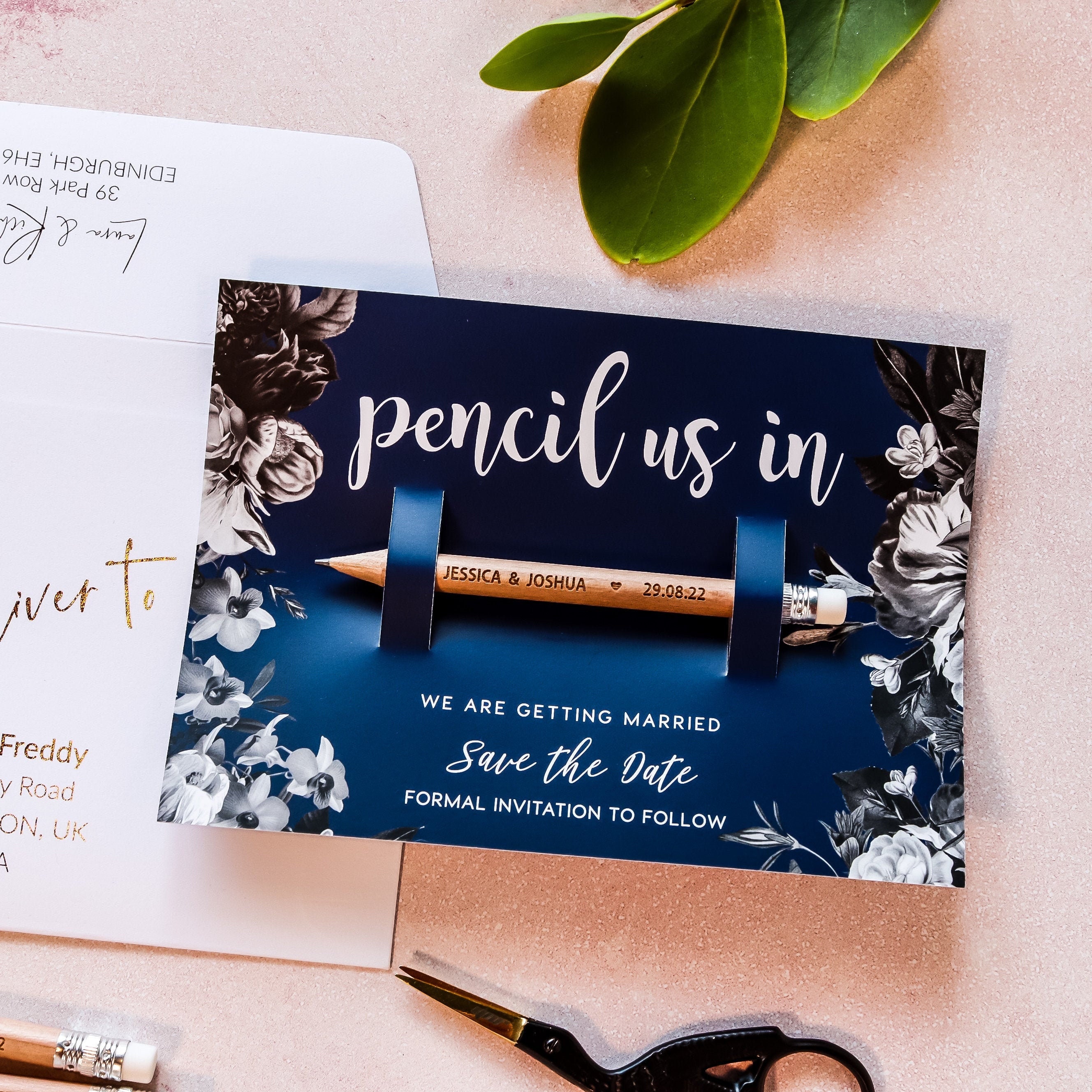 HANDMADE 1 x SAMPLE PENCIL US IN SAVE THE DATE INVITE PERSONALISED RUSTIC HANDMADE 1 x SAMPLE PENCIL US IN SAVE THE DATE INVITE PERSONALISED RUSTIC