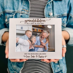 Personalised Gift For Grandparents | Grandchildren Photo Frame | Christmas Gifts For Grandma From Grandkids, Grandad Nanny Presents