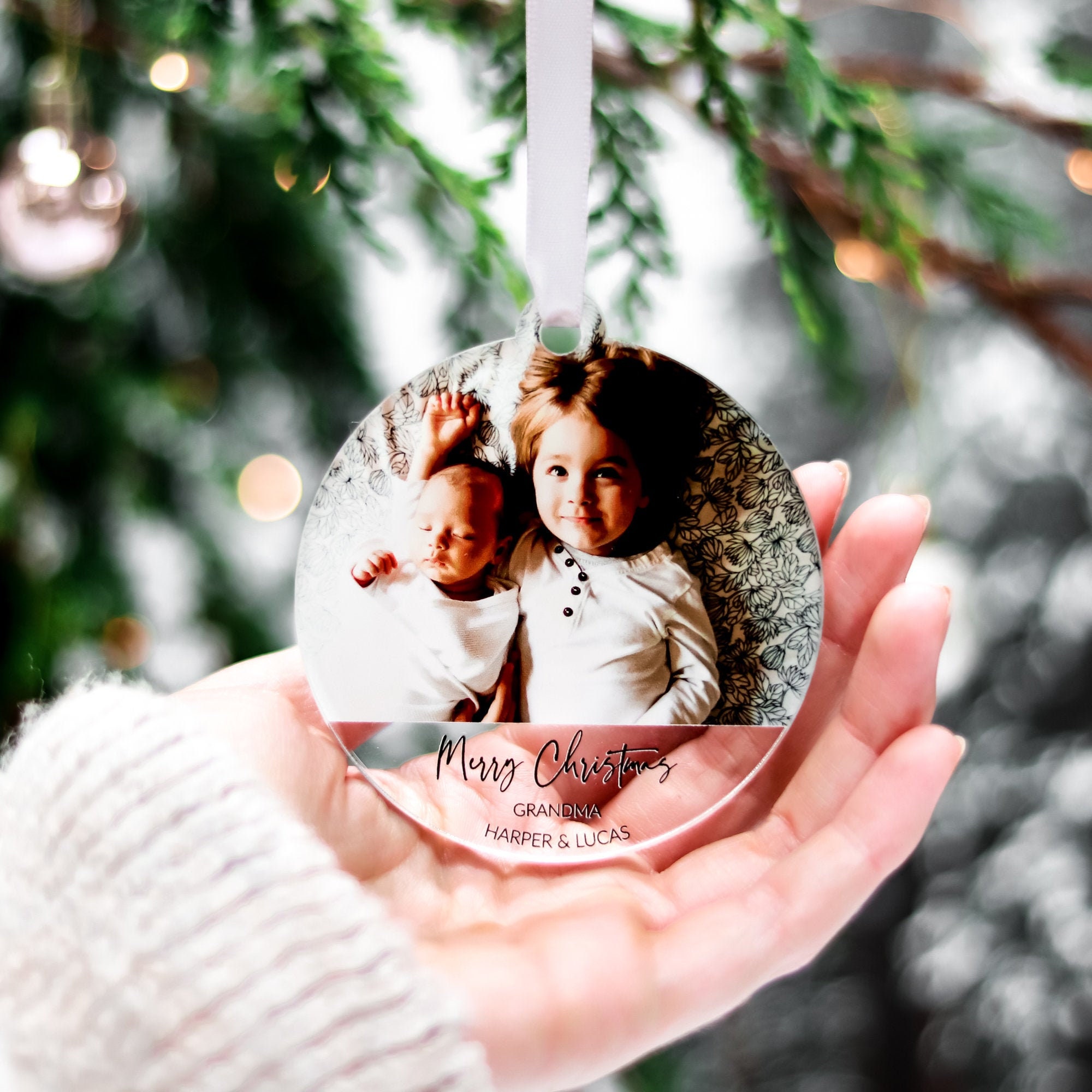 Christmas Decorations for Grandparents Grandma Photo Wood - Etsy UK