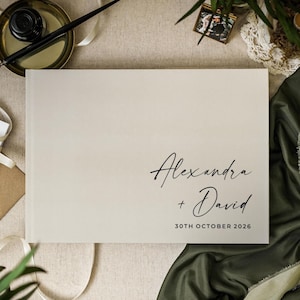 Personalized Wedding Guest Book, Custom Polaroid Photo Guestbook, Wedding Scrapbook Album, Wedding Keepsake Gift, Wedding Guest Book Sign
