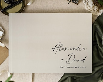 Personalized Wedding Guest Book, Custom Polaroid Photo Guestbook, Wedding Scrapbook Album, Wedding Keepsake Gift, Wedding Guest Book Sign