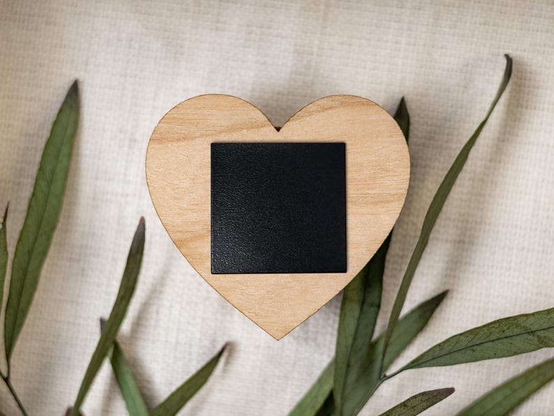 Save the Date Magnet Cards | Foil Wedding Invitations, Rustic Magnet Heart, Personalised Greenery Invites, Custom Floral Save the Dates image 9