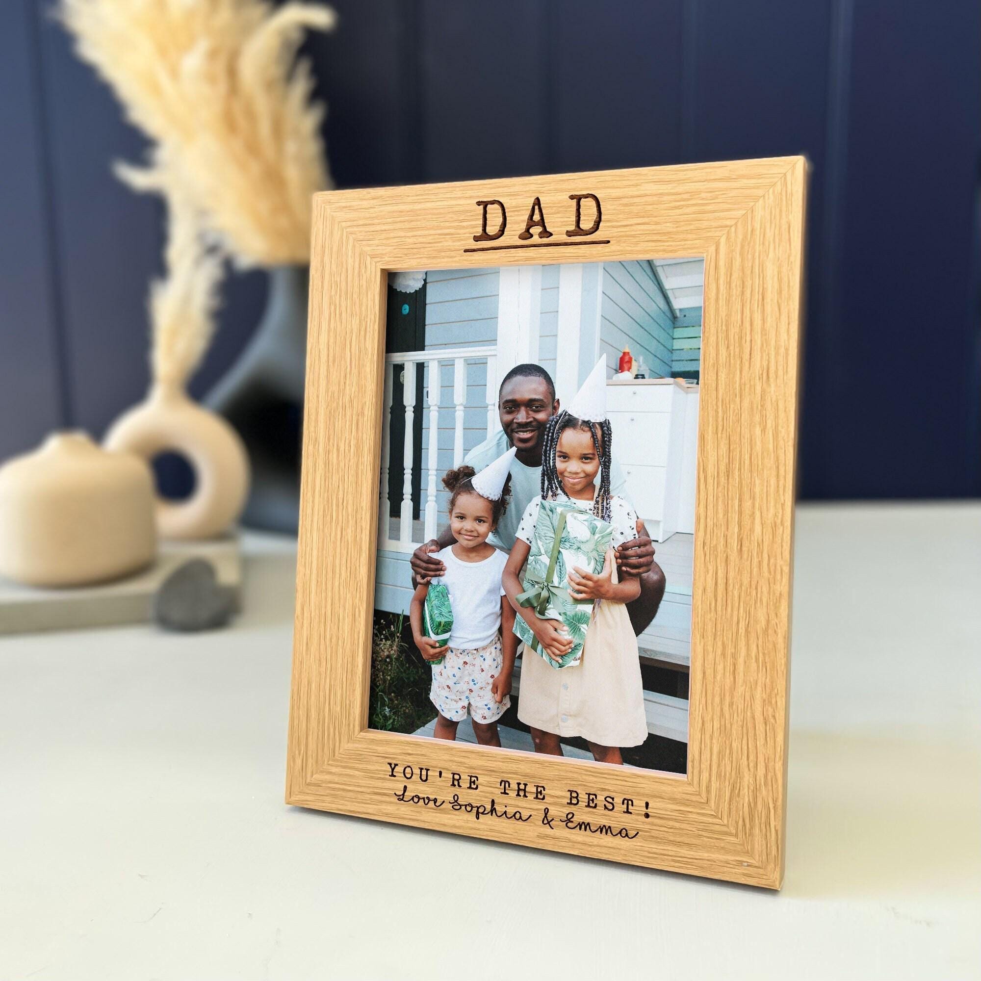 Cornice personalizzata per papà / Il regalo migliore per il compleanno / festa del papà - Cornice per foto da parte della figlia, idea regalo unica per papà - Italia