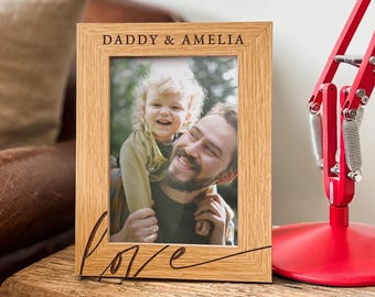Cornice personalizzata / Il regalo migliore per papà / Idea regalo di compleanno / Cornice per foto papà e me / Buona festa del papà / Regalo personalizzato unico