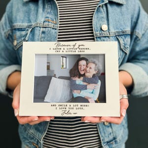 Gepersonaliseerd cadeau voor moeder | Gepersonaliseerde fotolijst moeder dochter, cadeau moeder en dochter, cadeau vriendschap, verjaardag moeder, Kerstmis