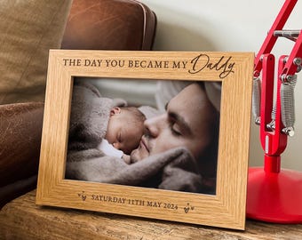 Personalisierter Bilderrahmen für Papa | Papa Geburtstagsgeschenk | Personalisierter Bilderrahmen zum Vatertag | Beste Geschenkidee für Papa, Daddy & Stepdad