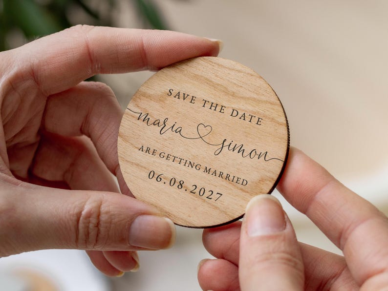 Ímãs de "Reserve a Data" com Cartões | Ímãs de "Reserve a Data" Simples para Casamento | Convites Modernos para "Reserve a Data" ou Recepção | Convites Minimalistas imagem 8