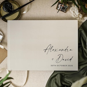 Personalized Wedding Guest Book, Custom Polaroid Photo Guestbook, Wedding Scrapbook Album, Wedding Keepsake Gift, Wedding Guest Book Sign