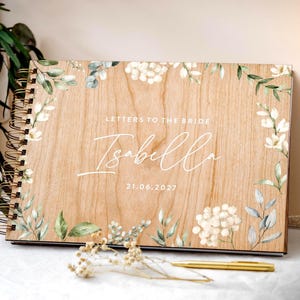 Cartas para despedida de solteira, presente botânico para chá de panela, lembrança de noiva, presente de casamento para noiva, livro personalizado para noiva