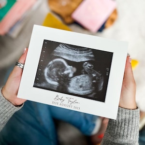 Mum To Be Gift | Baby Scan Photo Frame | Personalised Baby Announcement, Pregnancy Gift, Personalised Gift Baby Bump, First Christmas Baby