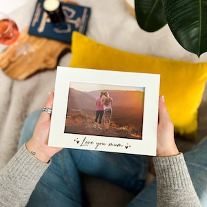 Personalised Mum Christmas Gifts Keepsake | Gift For Mum | Photo Frame Gift, Mom Birthday Present, Mummy Gift From Daughter Son,  6x4 5x7
