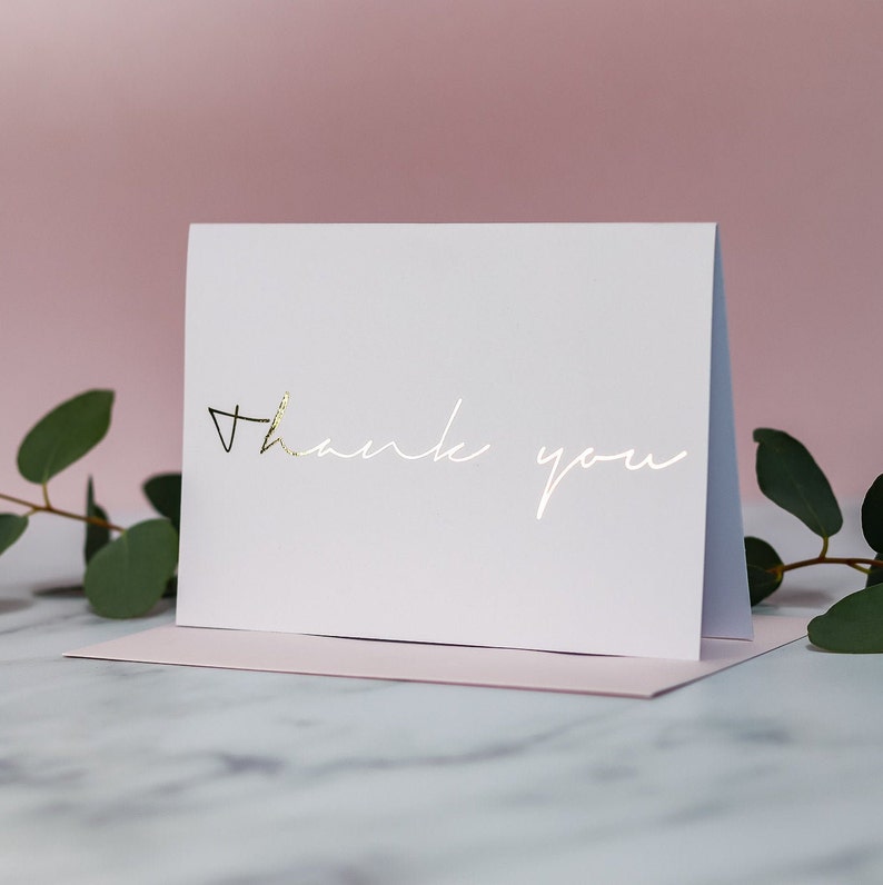 GOLD FOIL Thank You Cards Wedding Note Cards Multi Pack Etsy Australia