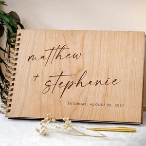 Alternativa al libro degli ospiti per matrimonio, libro degli ospiti in legno personalizzato, decorazione rustica e regalo ricordo per matrimonio, album fotografico personalizzato per matrimonio