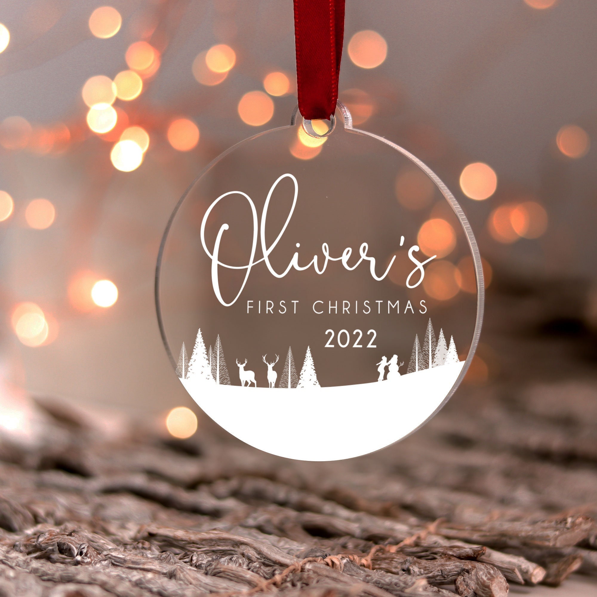 Baby First Christmas Ornaments My First Christmas Decoration - Etsy UK