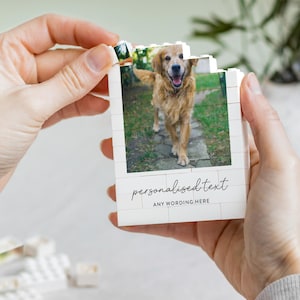 Gepersonaliseerde hondenfotocadeau, aangepaste huisdier foto aandenken blok, hond moeder verjaardagscadeau, huisdier Memorial cadeau, hondenliefhebber fotolijstjes