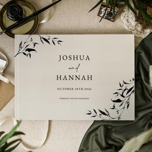 Personalized Wedding Guest Book | Custom Guestbook Alternative & Wedding Gift Keepsake, Polaroid Photo Album, Wedding Reception Book