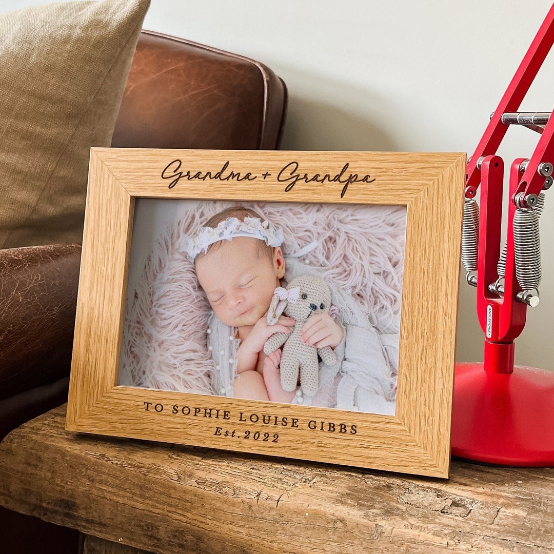 Grandparent Gift, Personalised Gift for New Grandparents, Baby