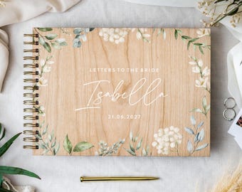 Custom Letters to the Bride Book, Gifts for the Bride on Hen Do Scrapbook, Bridal Shower Gift, Personalised Wedding Gift For Bride Keepsake