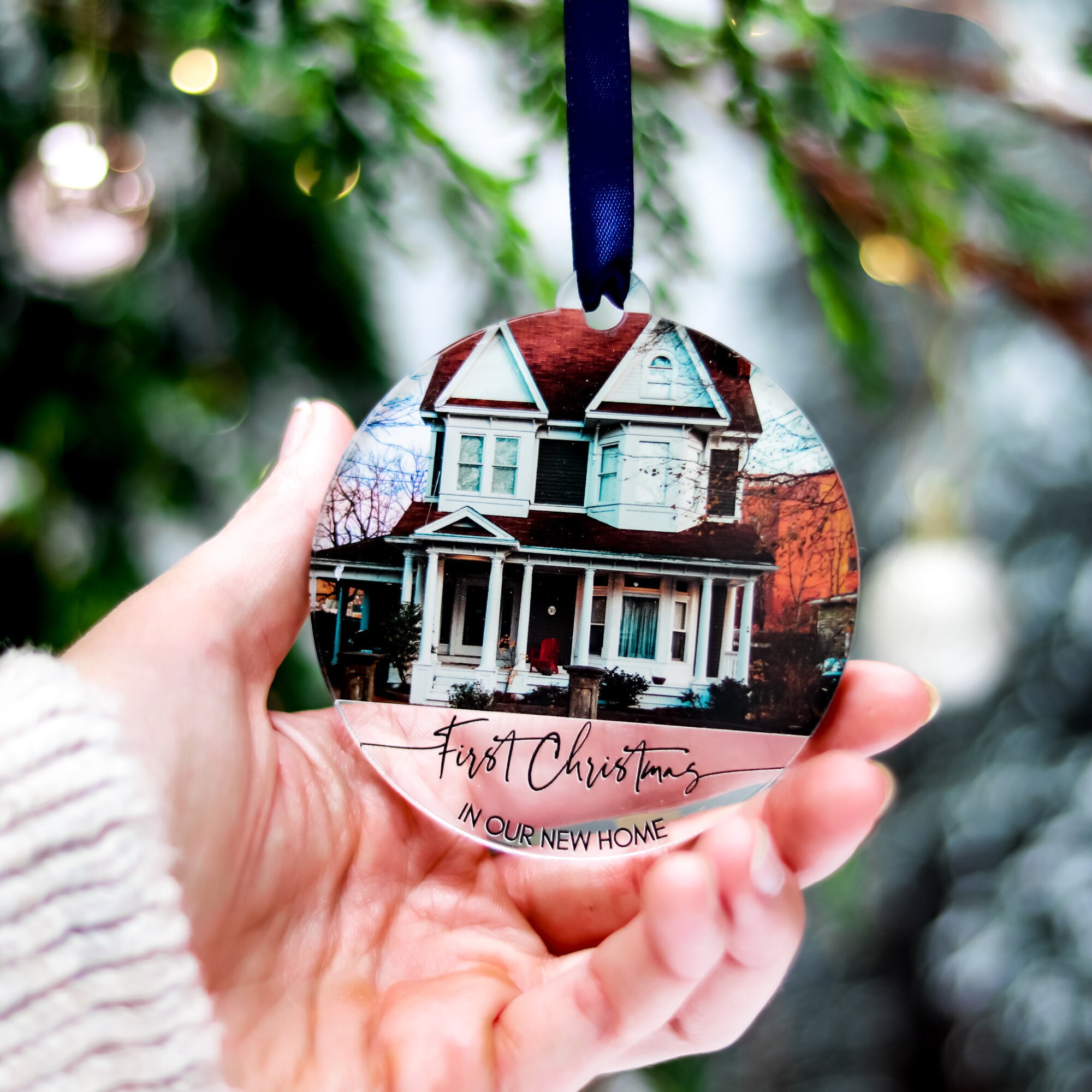Our First Christmas In New Home Ornament My First Home Family Etsy