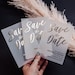 Foil Save the Date Vellum Cards, Foiled Vellum Save the Dates, Luxury Wedding Invitation (Gold, Rose Gold, Silver Foil) 