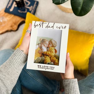 Personalisierter Bilderrahmen | Geburtstagsgeschenk für Papa & Vatertagsgeschenk - Personalisierter Fotorahmen - Alles Gute zum Vatertag Geschenk für Papa