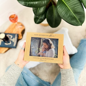 Personalised Gift For Mum Keepsake | Christmas Gift | Photo Gift For Mom, Gift For Mummy, Engraved Frame For New Mum From Baby