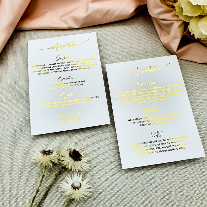 wedding-details-card-wedding-information-cards-wedding-info-etsy