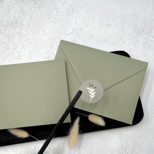 Enveloppes de luxe C6, 5x7 ou C5 en 12 couleurs différentes, Invitations de mariage, Save the Dates RSVP Envelopes, Free Foil Stickers image 3