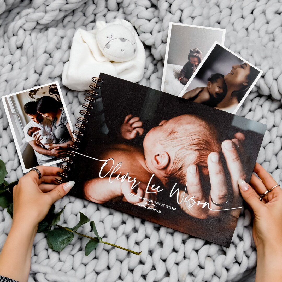 Personalised Baby Memory Book, Baby Journal, New Parents Gift, Baby